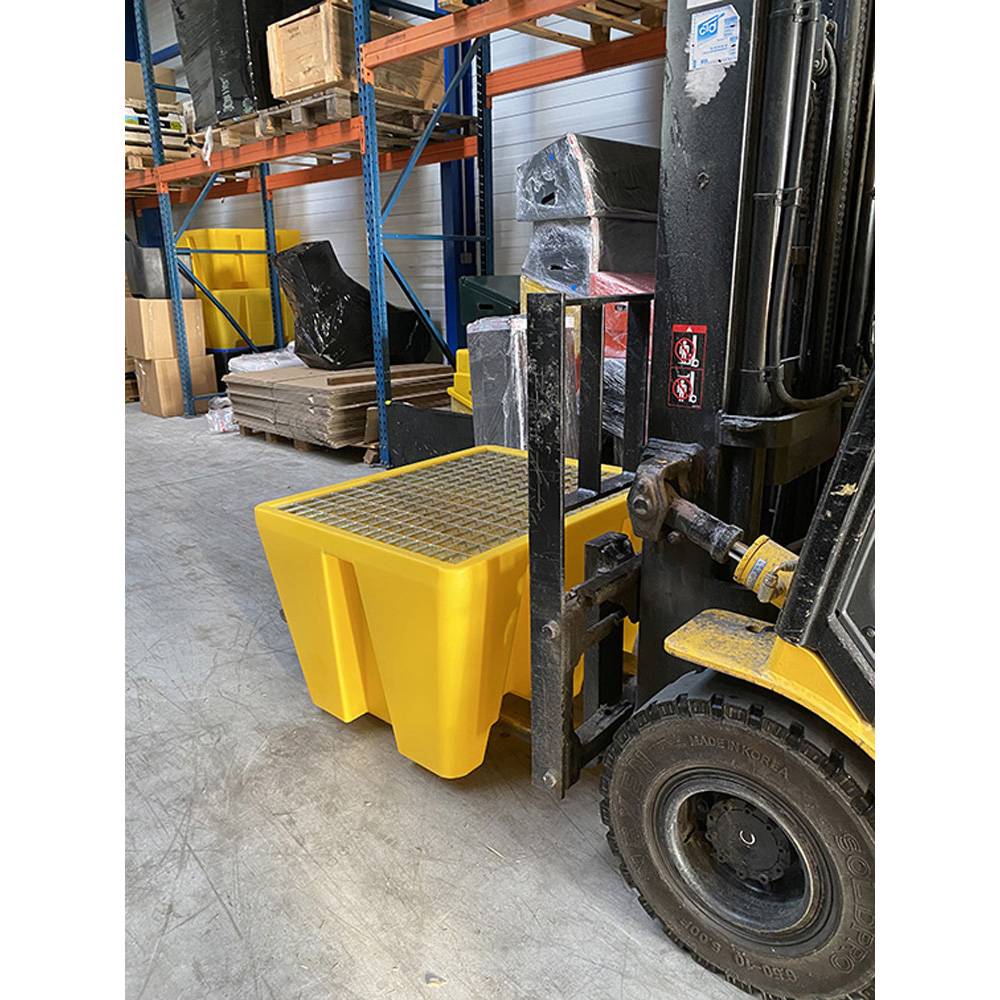 Bac de rétention pehd 240l pour 1 fût- lot de 4-plast'up rotomoulage ...