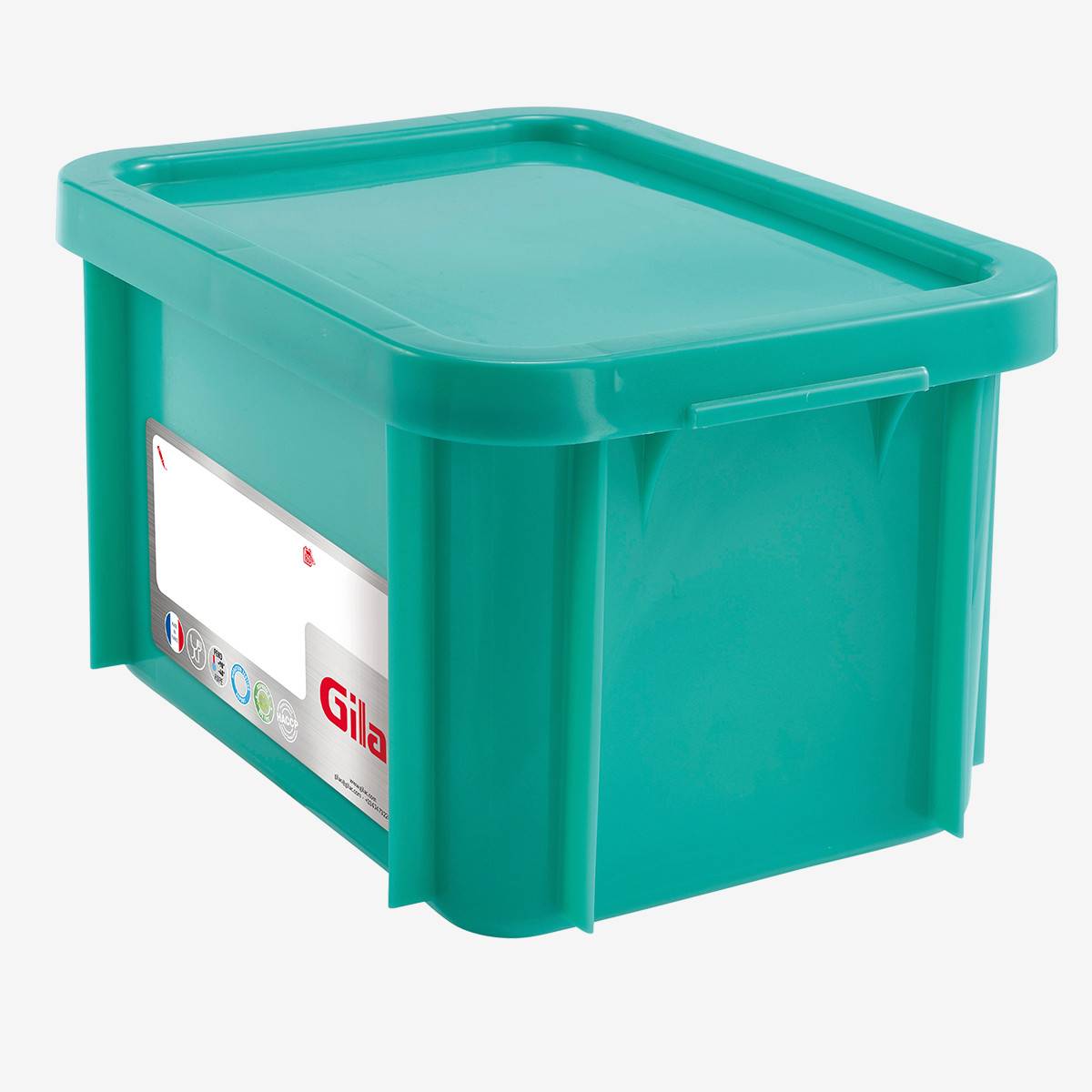 Bac HACCP 15 L Rectangulaire + Couvercle - Gilac - - Image 1