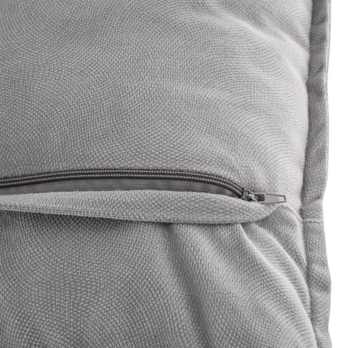 Coussin déhoussable Gris clair 45 x 45 cm - Image 3