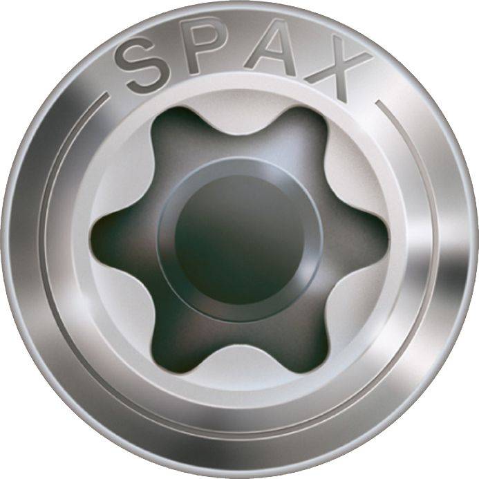 Vis terrasse SPAX 4.5x70mm Tête cyl. T-STAR plus T25 - Pointe CUT - inox A2 - 100 unités - 25470004507022 - Image 2