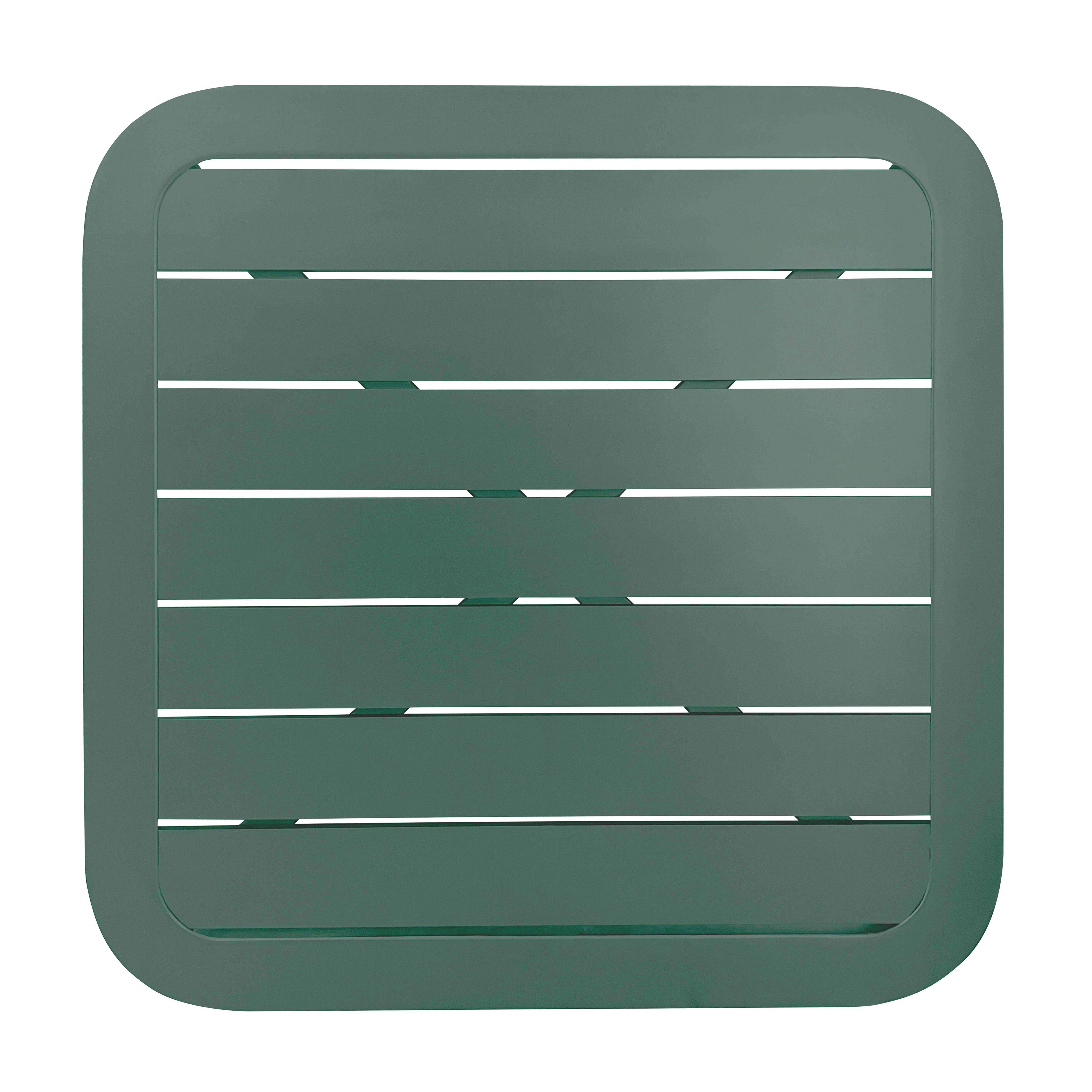 Oviala - Plateau de table 60x60 cm en aluminium vert foncé Almada Almada - Oviala - Image 2