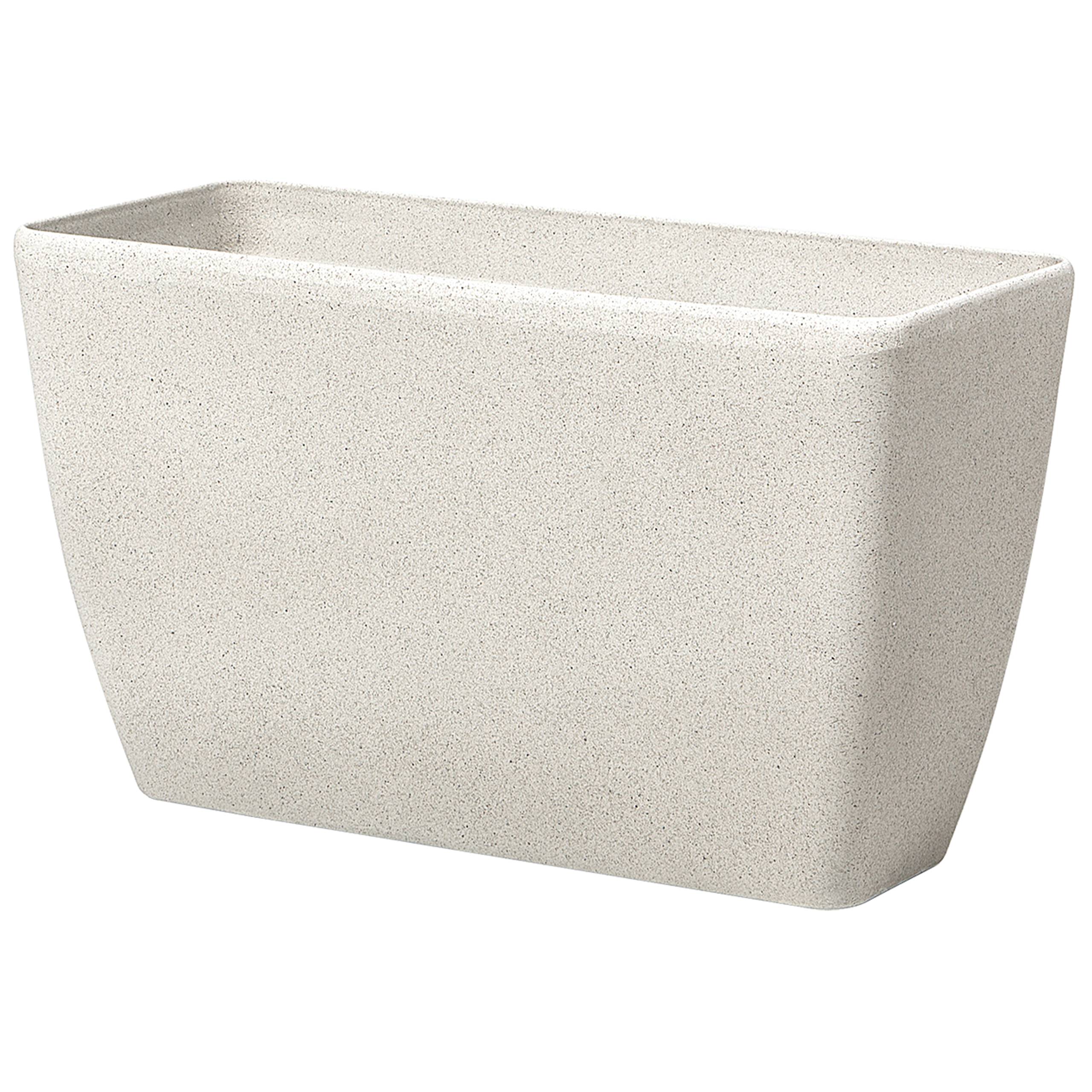 Beliani - Cache-pot d'extérieur Fibre d'argile Beige clair BARIS - 74x32x45- Beliani - Image 4