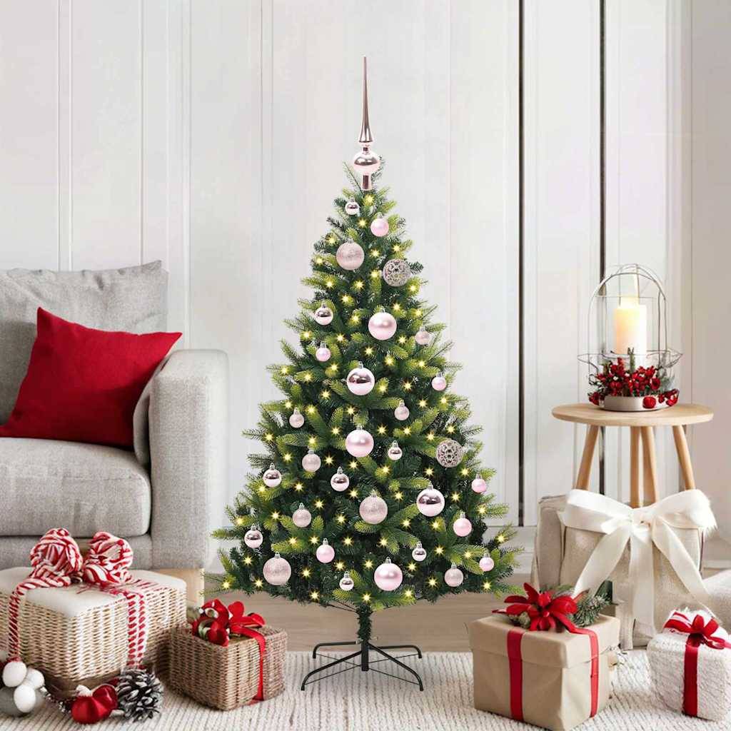 ComfortXL - Sapin de Noël Artificiel 120cm Idéal Petit Espace, Complet avec 150 LED et Boules – ComfortXL Outdoor Living - Image 1