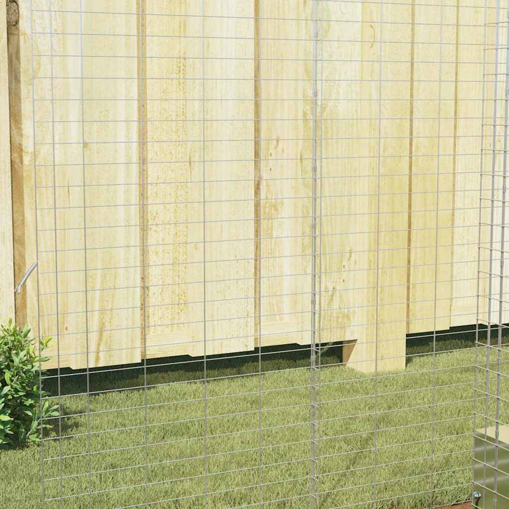 Vidaxl - Cage pour lapins Argenté 100 x 100 x 210 cm Acier galvanisé vidaXL 42019240 - Image 6