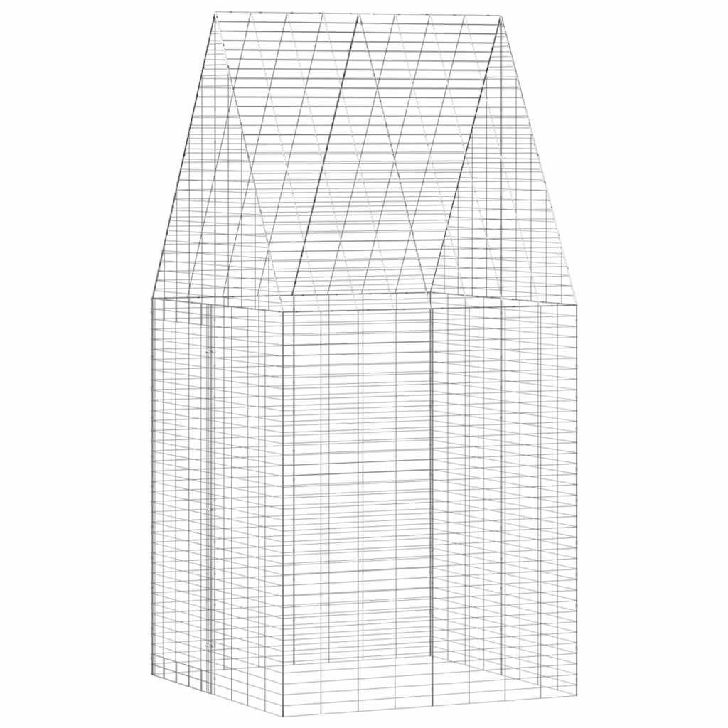 Vidaxl - Cage pour lapins Argenté 100 x 100 x 210 cm Acier galvanisé vidaXL 42019240 - Image 2