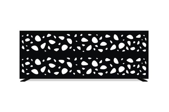 Casanoov Lot de 2 panneaux décoratifs SUNNY Noir H.160 cm motifs sur les côtés - Image 8