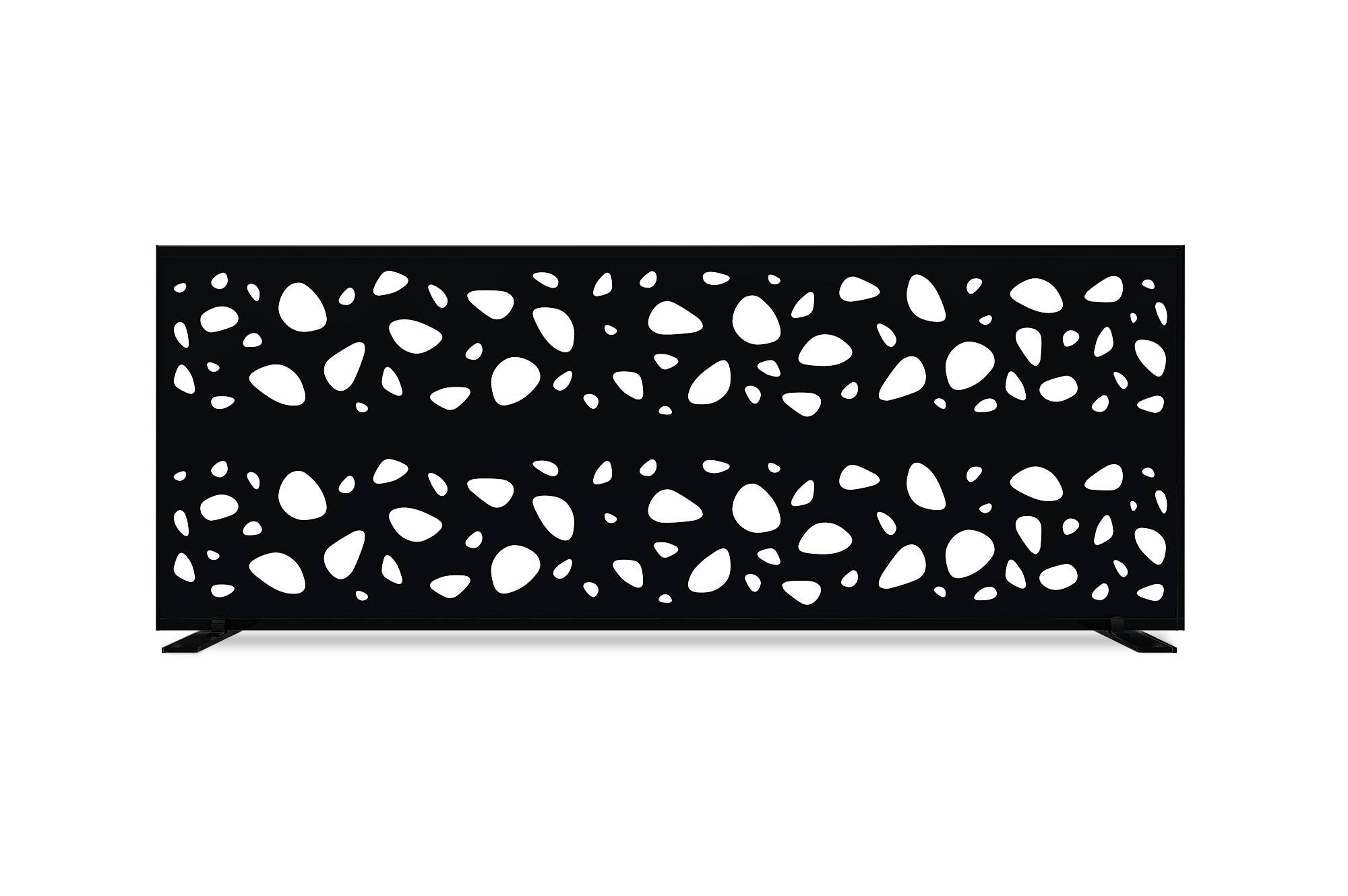 Casanoov Lot de 2 panneaux décoratifs SUNNY Noir H.160 cm motifs sur les côtés - Image 8