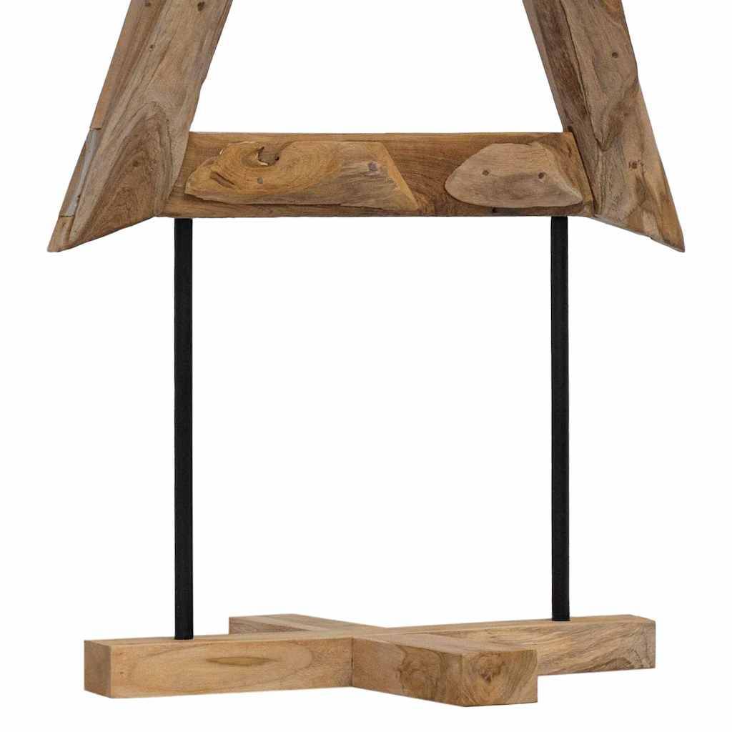 Maison Chic - Sapin de Noël | Arbre de Noël avec support Marron 150 cm Bois de teck solide Maison Chic - Image 7