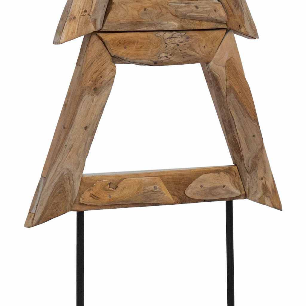 Maison Chic - Sapin de Noël | Arbre de Noël avec support Marron 150 cm Bois de teck solide Maison Chic - Image 8