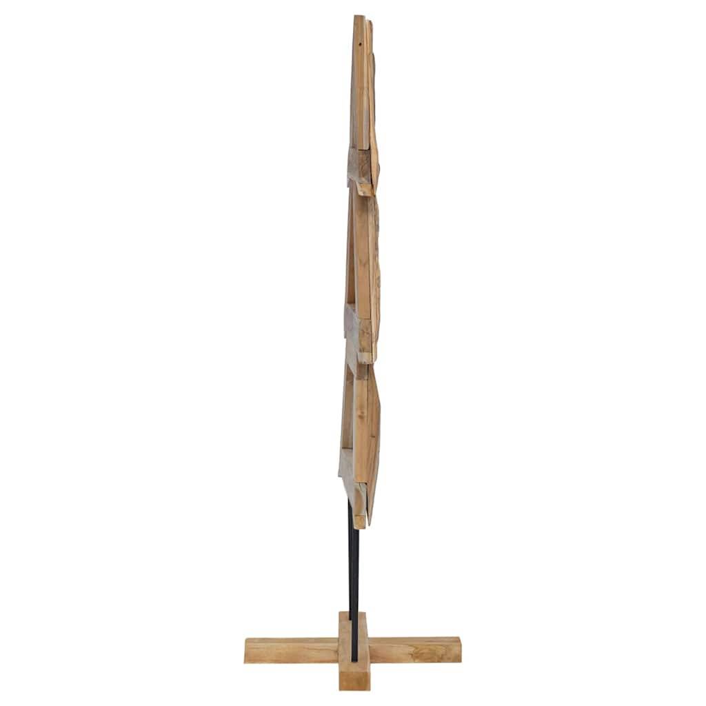 Maison Chic - Sapin de Noël | Arbre de Noël avec support Marron 150 cm Bois de teck solide Maison Chic - Image 5