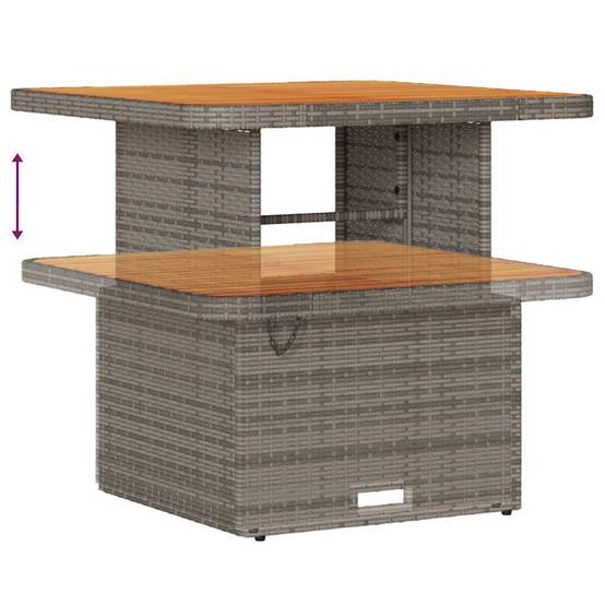 Canapé Extérieur 9 pcs Résine Tressée Modulable Rangement Astucieux Terrasse Gris – ComfortXL Outdoor Living - Image 6