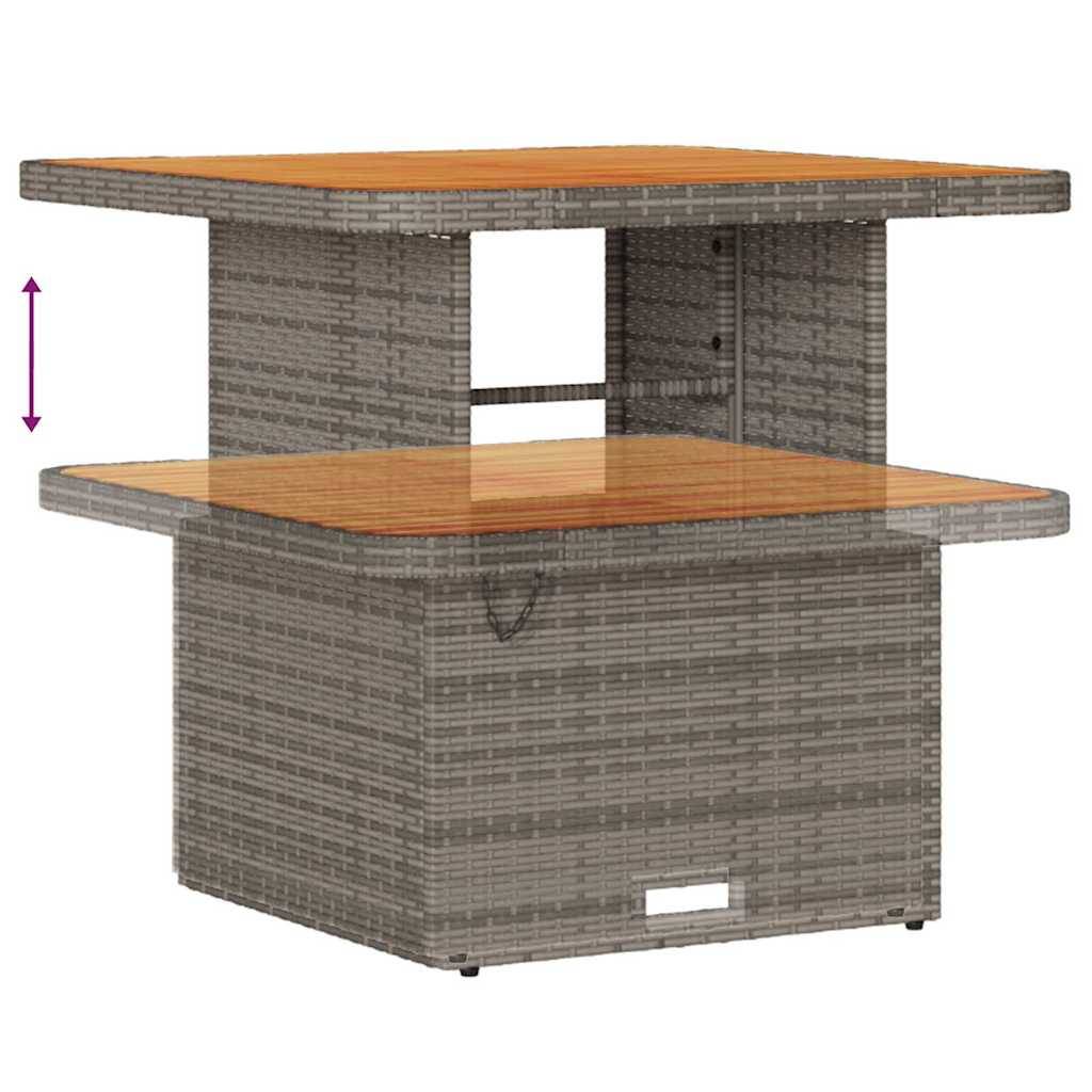 Canapé Extérieur 9 pcs Résine Tressée Modulable Rangement Astucieux Terrasse Gris – ComfortXL Outdoor Living - Image 6