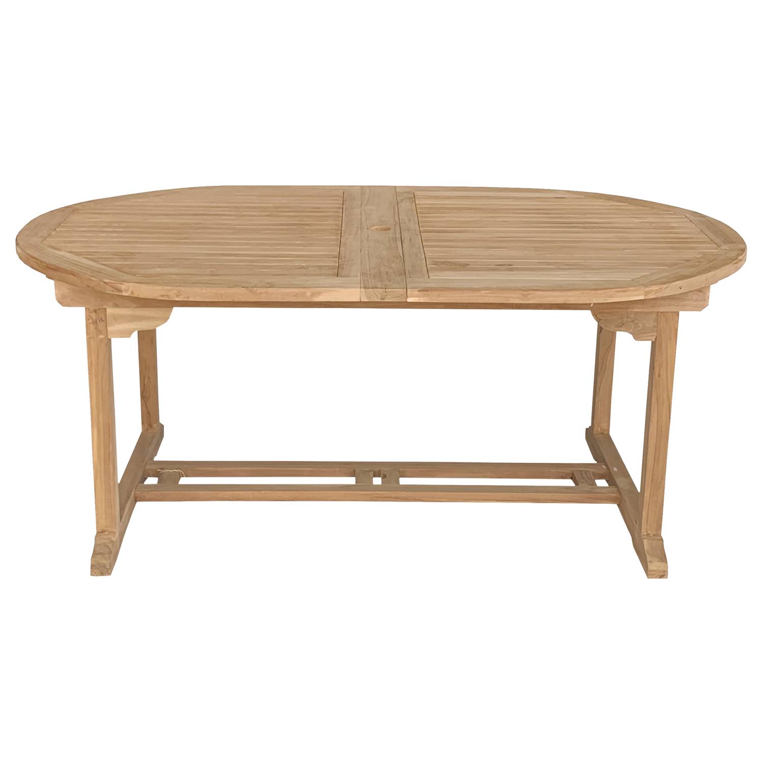 Happy Garden - Salon de jardin en teck LOMBOK - table ovale extensible - 10 places - HAPPY GARDEN - Image 2