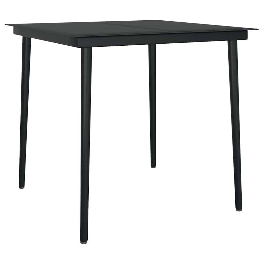 Vidaxl - Ensemble à manger de jardin et coussins 5 pcs-Salons de jardin noir rotin verre 122199 - Image 6