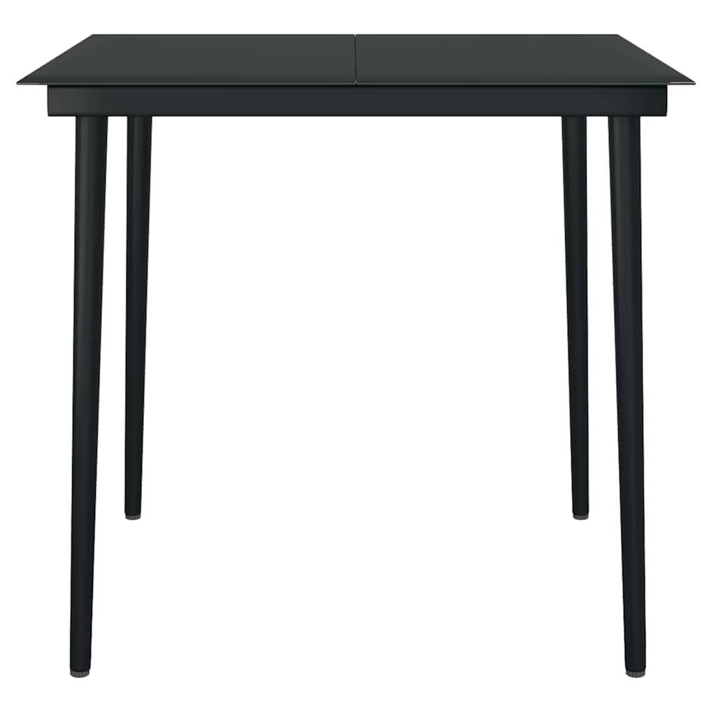 Vidaxl - Ensemble à manger de jardin et coussins 5 pcs-Salons de jardin noir rotin verre 122199 - Image 7