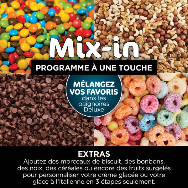 Machine a Glace - Sorbetiere Machine a glaces NINJA - CREAMi Deluxe NC502EU - 2 pots inclus 709ml - 10 programmes - Image 6