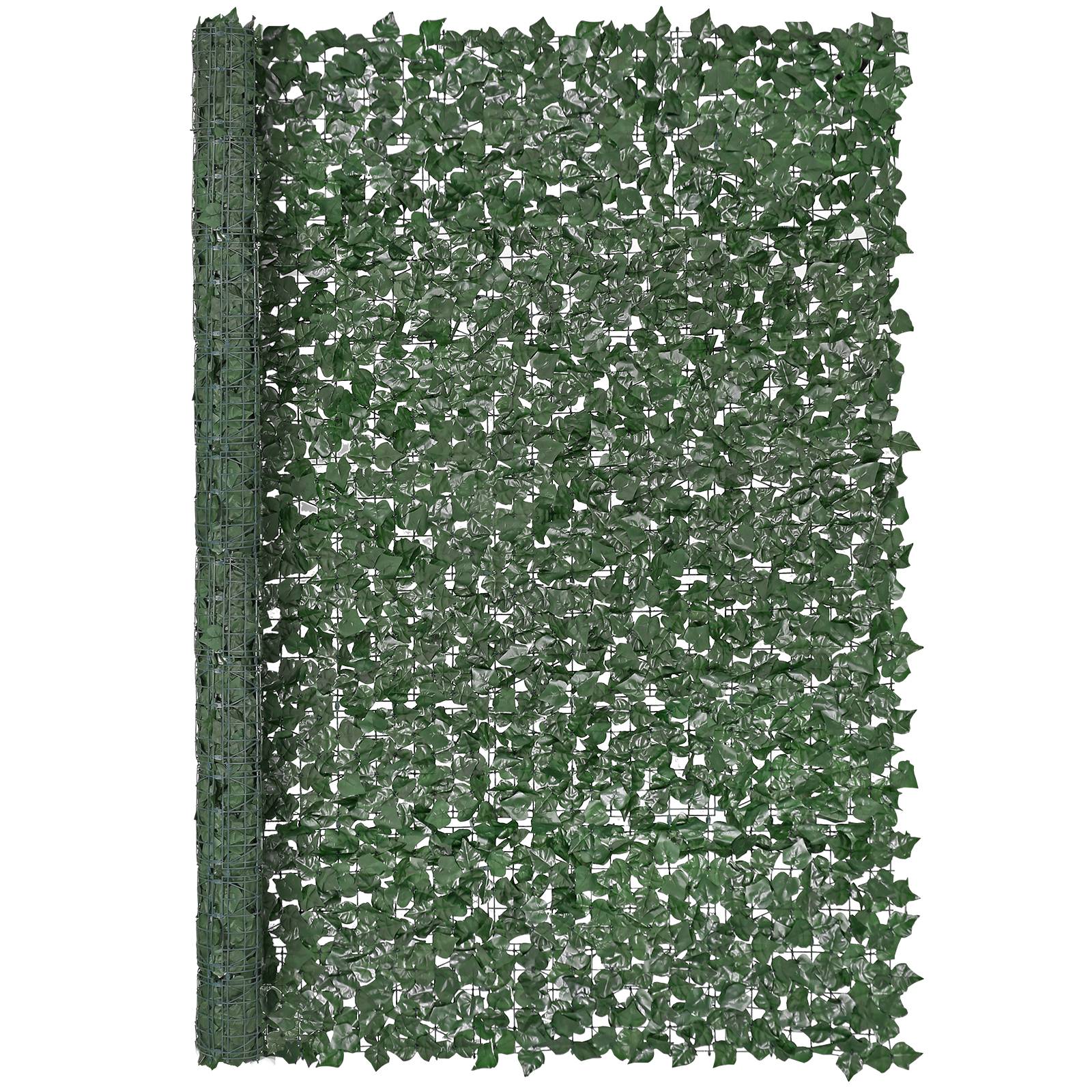 Vevor - VEVOR Haie artificielle 244x183 cm, brise-vue lierre, tissu maille renforcé. Jardin, balcon. - Image 1