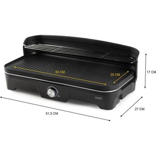Barbecue Electrique - Grillade Grill de table - BBQ Electrique - DOMO - DO9260G - 2200W - Image 6
