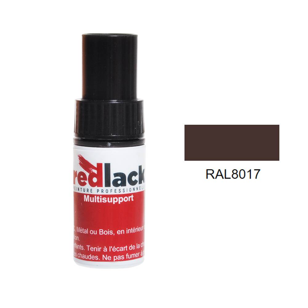 Peinture flacon retouche Brun chocolat RAL 8017 Satiné multisupport ...