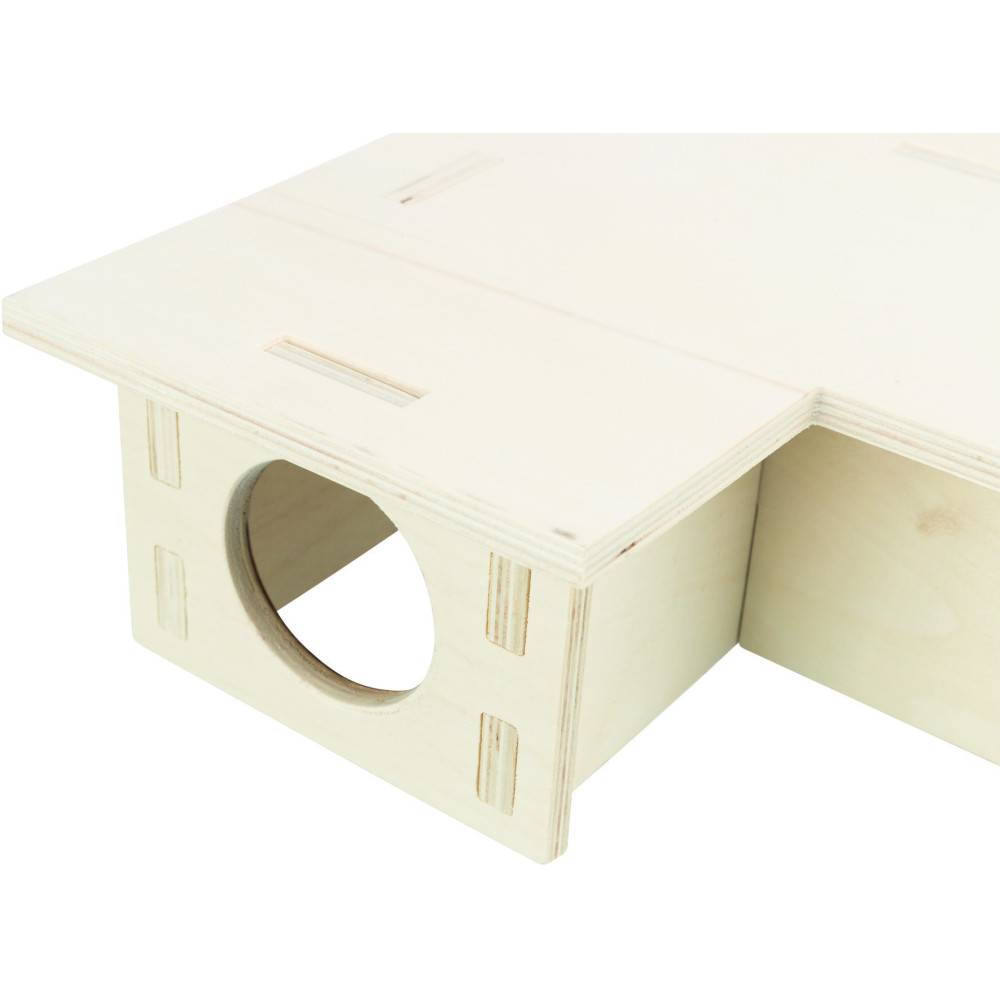 Trixie - Maison emboitable 3 chambres 30 x 12x 30 cm pour grands hamsters, dègues - Image 6