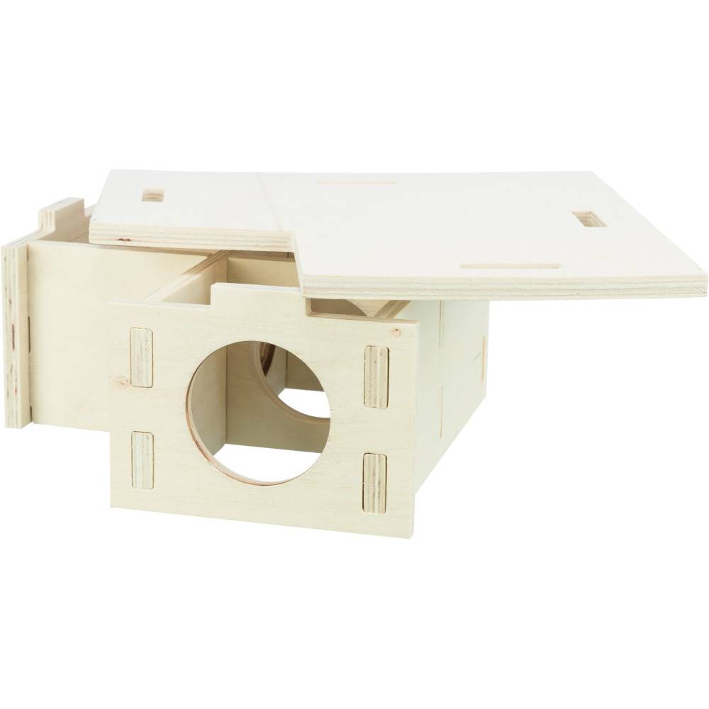 Trixie - Maison emboitable 3 chambres 30 x 12x 30 cm pour grands hamsters, dègues - Image 3