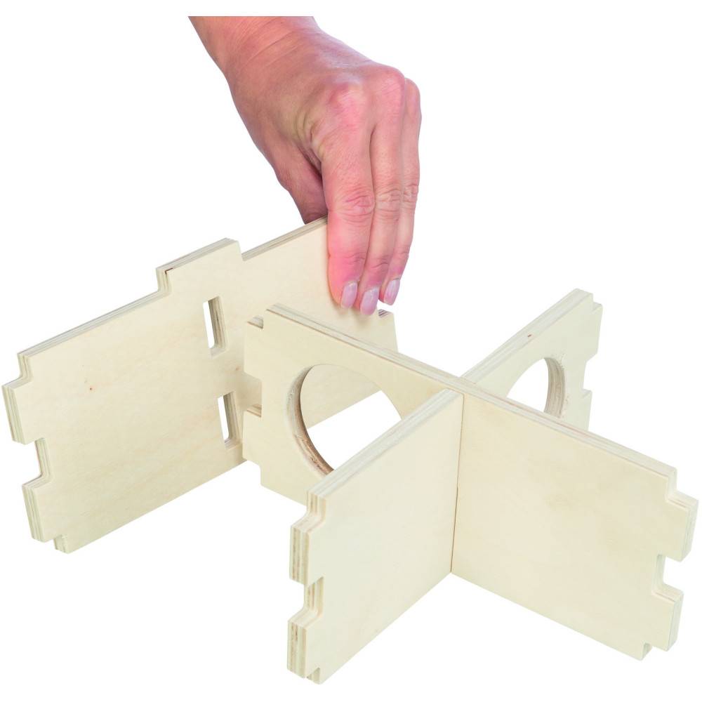 Trixie - Maison emboitable 3 chambres 30 x 12x 30 cm pour grands hamsters, dègues - Image 9