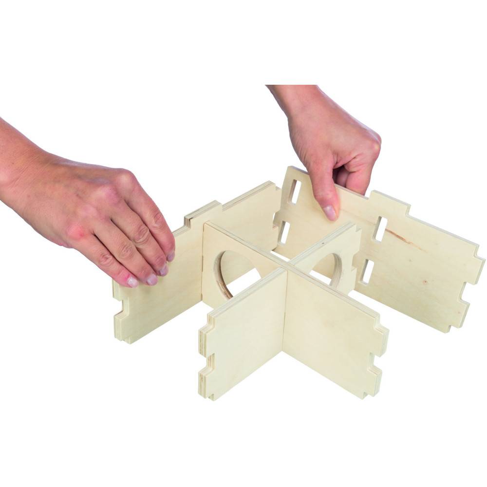 Trixie - Maison emboitable 3 chambres 30 x 12x 30 cm pour grands hamsters, dègues - Image 10