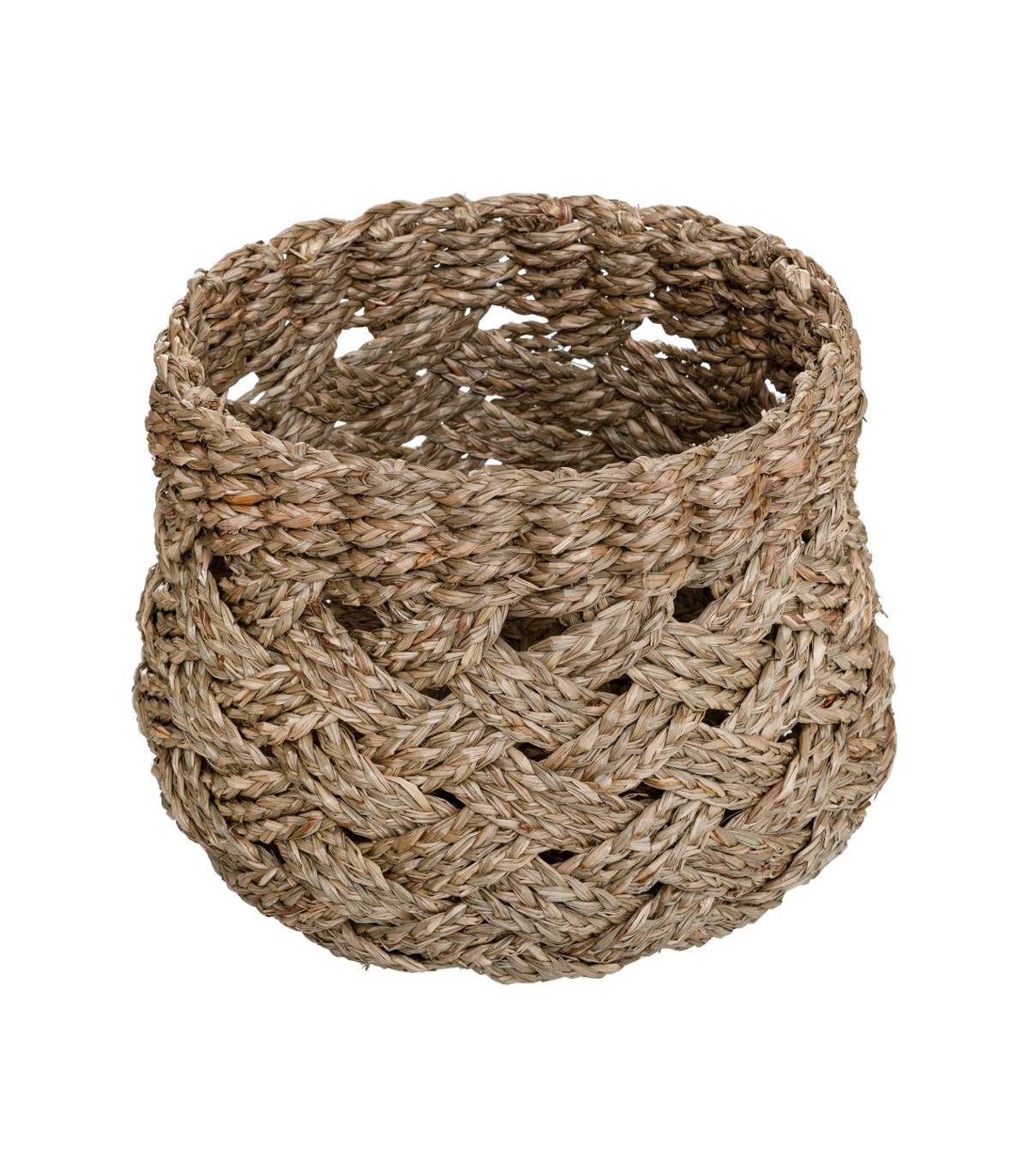 Set de 3 Paniers de rangement rond tressé - Image 3