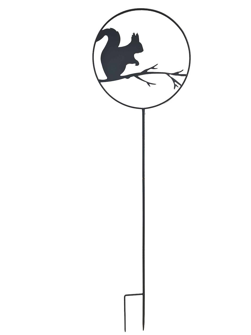 Louis Moulin - Déco de jardin à piquer en forme d'ecureuil - 35x122,5cm - anthracite - Louis Moulin