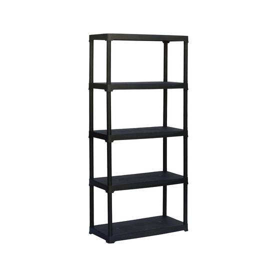 Dmora - Armoire d'extérieur Dammendol, Etagère d'extérieur, Armoire de balcon polyvalente, Armoire d'extérieur, Anthracite, 90x40h176 cm - Dmora - Image 1