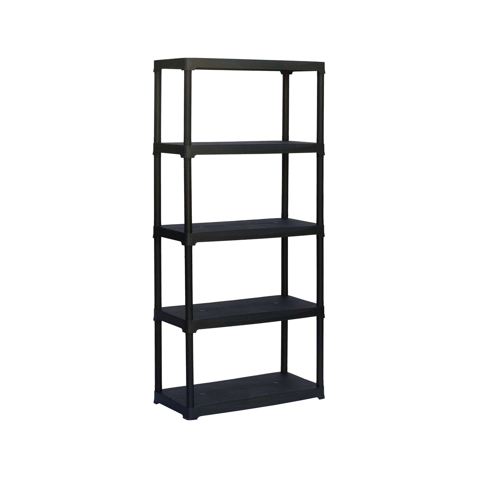 Dmora - Armoire d'extérieur Dammendol, Etagère d'extérieur, Armoire de balcon polyvalente, Armoire d'extérieur, Anthracite, 90x40h176 cm - Dmora - Image 1
