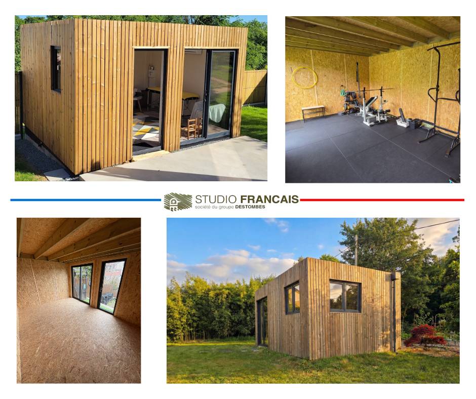 Sans Marque - Annexe de jardin sans permis en bois 5,5 x 3,5 x 2,7 m avec plancher isolé - Image 7