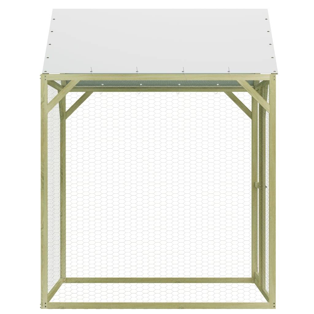 Helloshop26 - Poulailler 1,5 x 1,5 x 2 m pinède imprégnée - Image 3