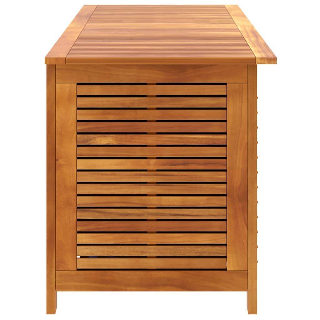 Boîte de rangement de jardin bois d'acacia naturel 150 x 50 x 56 cm - PANGIVO - Image 8