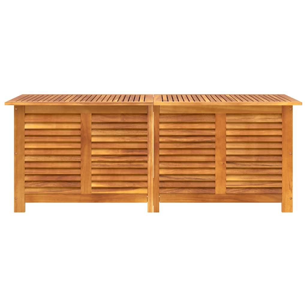 Boîte de rangement de jardin bois d'acacia naturel 150 x 50 x 56 cm - PANGIVO - Image 7