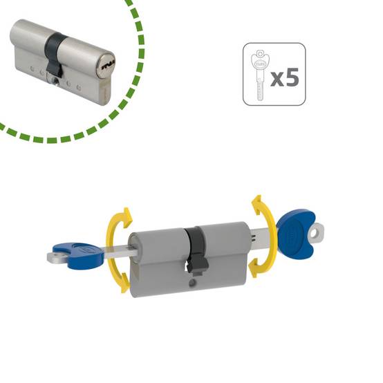 Cylindre 20000 - 80 (30-50) - Laiton - Chromé mat | Amig - Image 4
