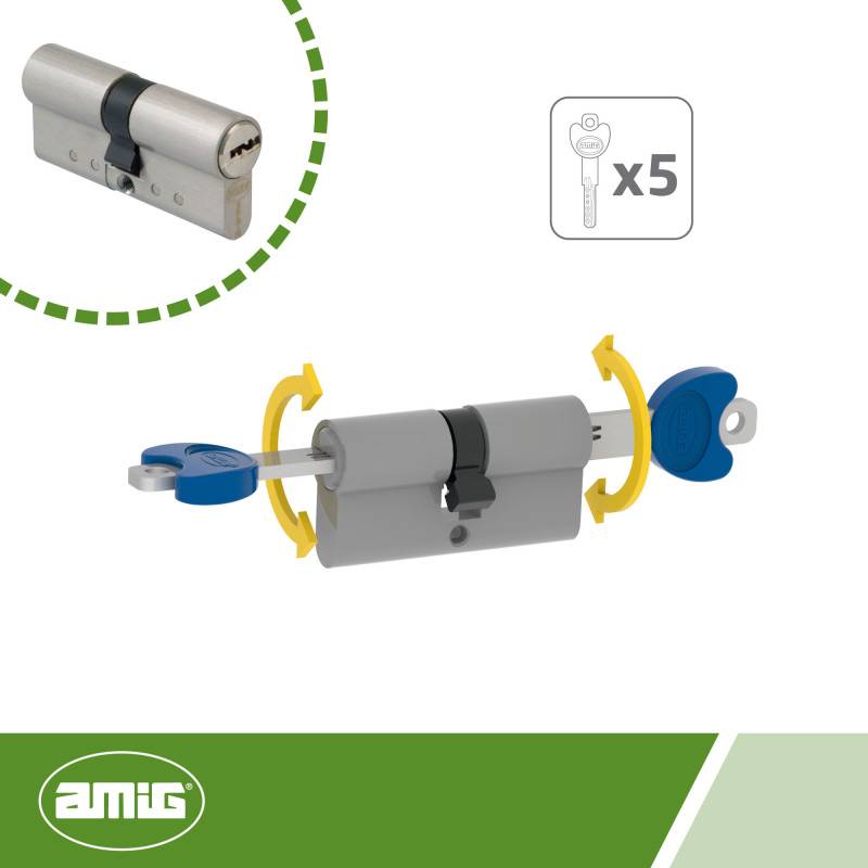 Cylindre 20000 - 80 (30-50) - Laiton - Chromé mat | Amig - Image 6