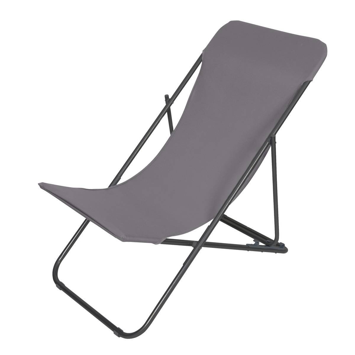 Hesperide - Chilienne pliable "Sétubal" en acier gris - 5five - Image 1