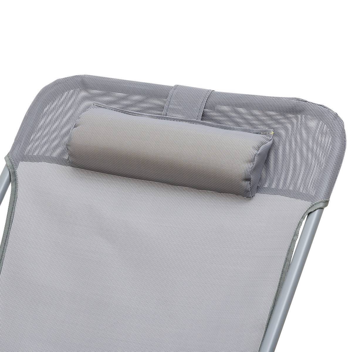 Hesperide - Chilienne pliable "Sétubal" en acier gris - 5five - Image 2