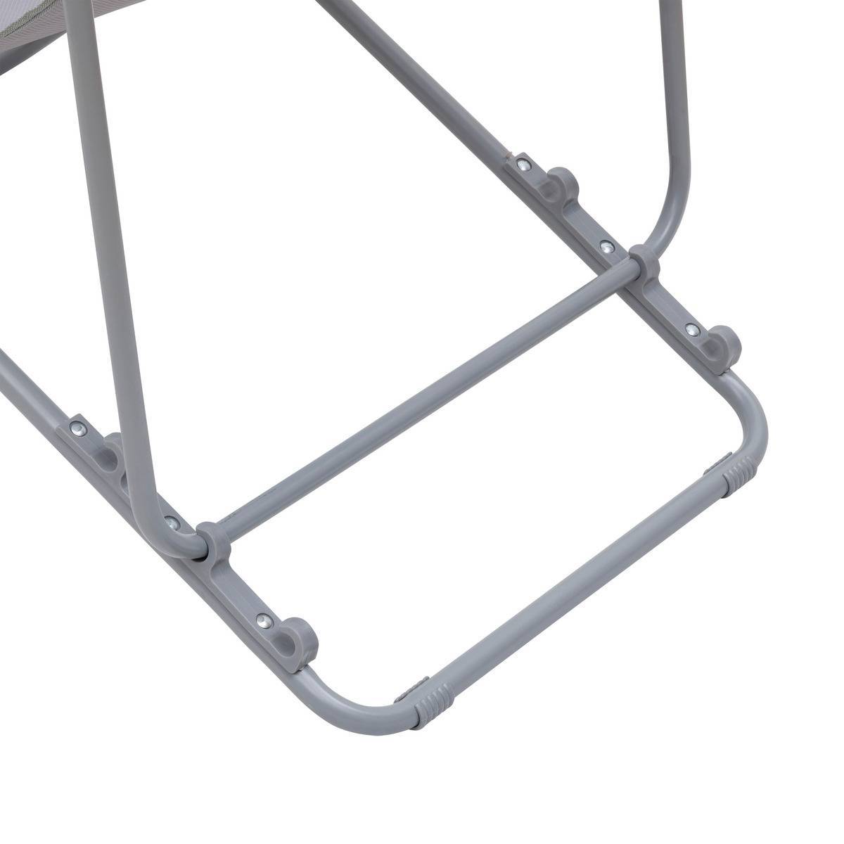 Hesperide - Chilienne pliable "Sétubal" en acier gris - 5five - Image 3