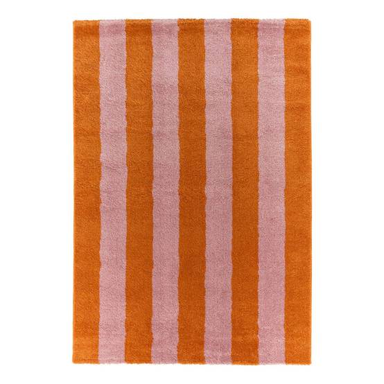 Tapis intérieur rayures orange et rose 200x280cm - Pablo | sweeek - Image 2