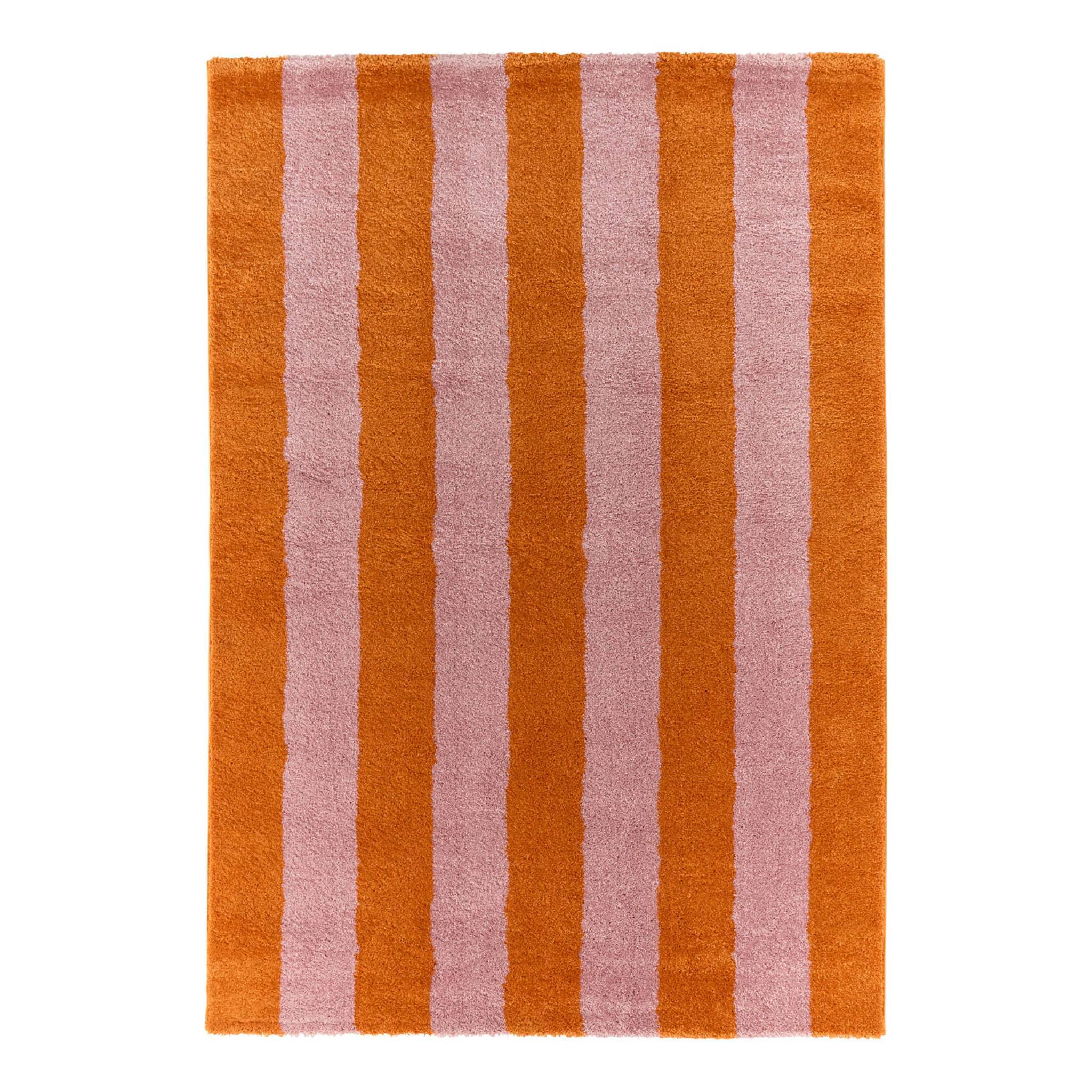 Tapis intérieur rayures orange et rose 200x280cm - Pablo | sweeek - Image 2