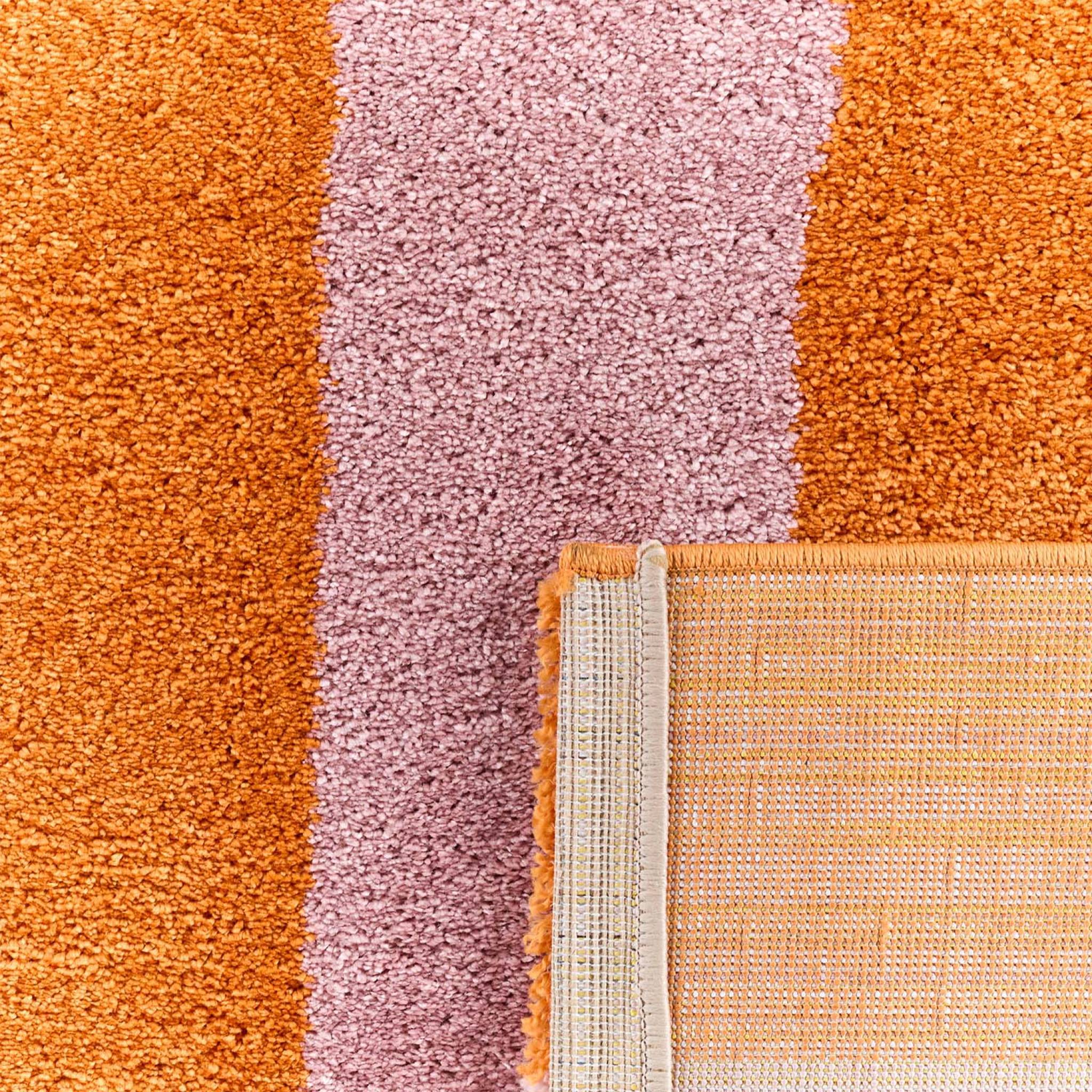 Tapis intérieur rayures orange et rose 200x280cm - Pablo | sweeek - Image 4