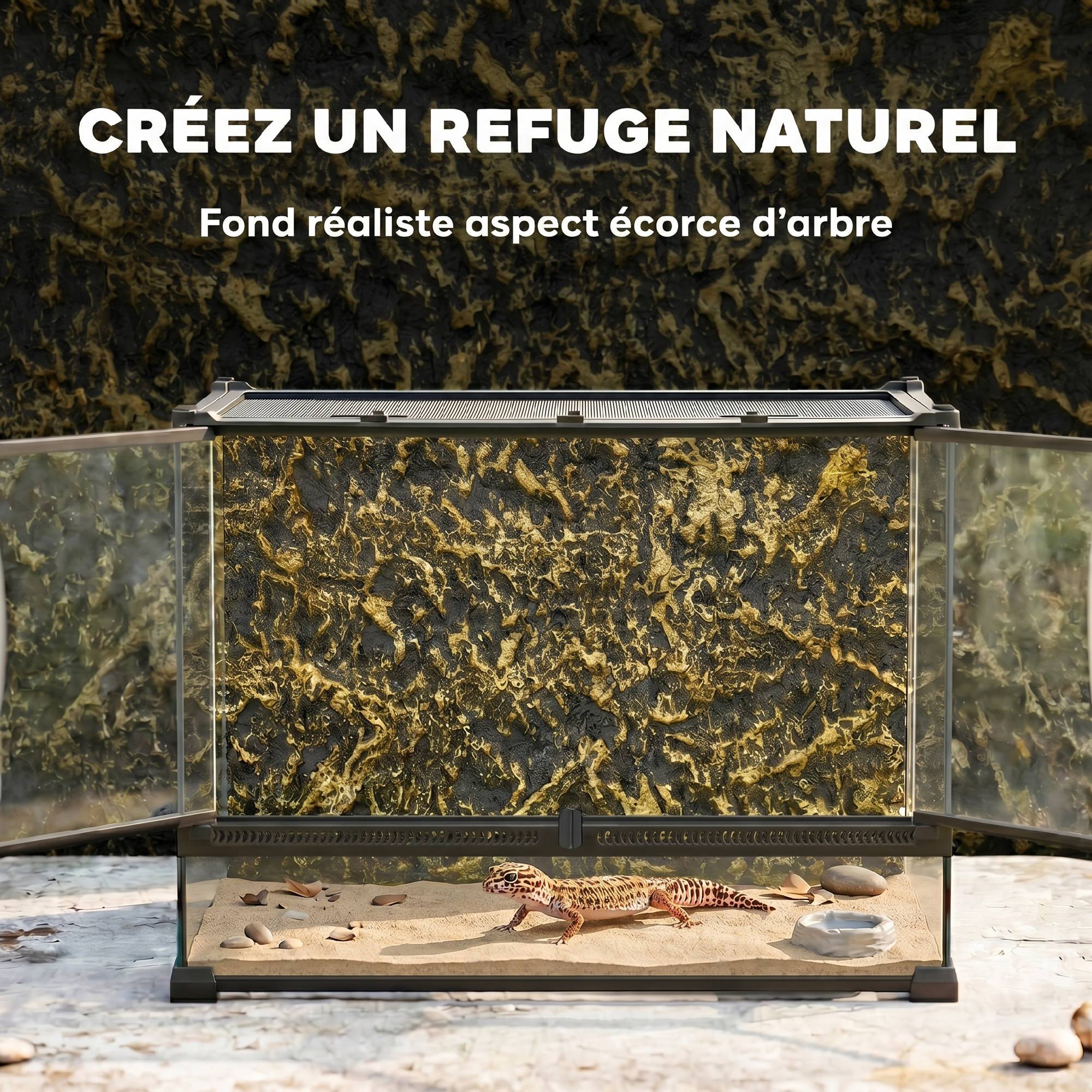 Maison tortue bois 91×60,5×32cm gris, enclos avec logements principaux, dessus rabattable - Image 7