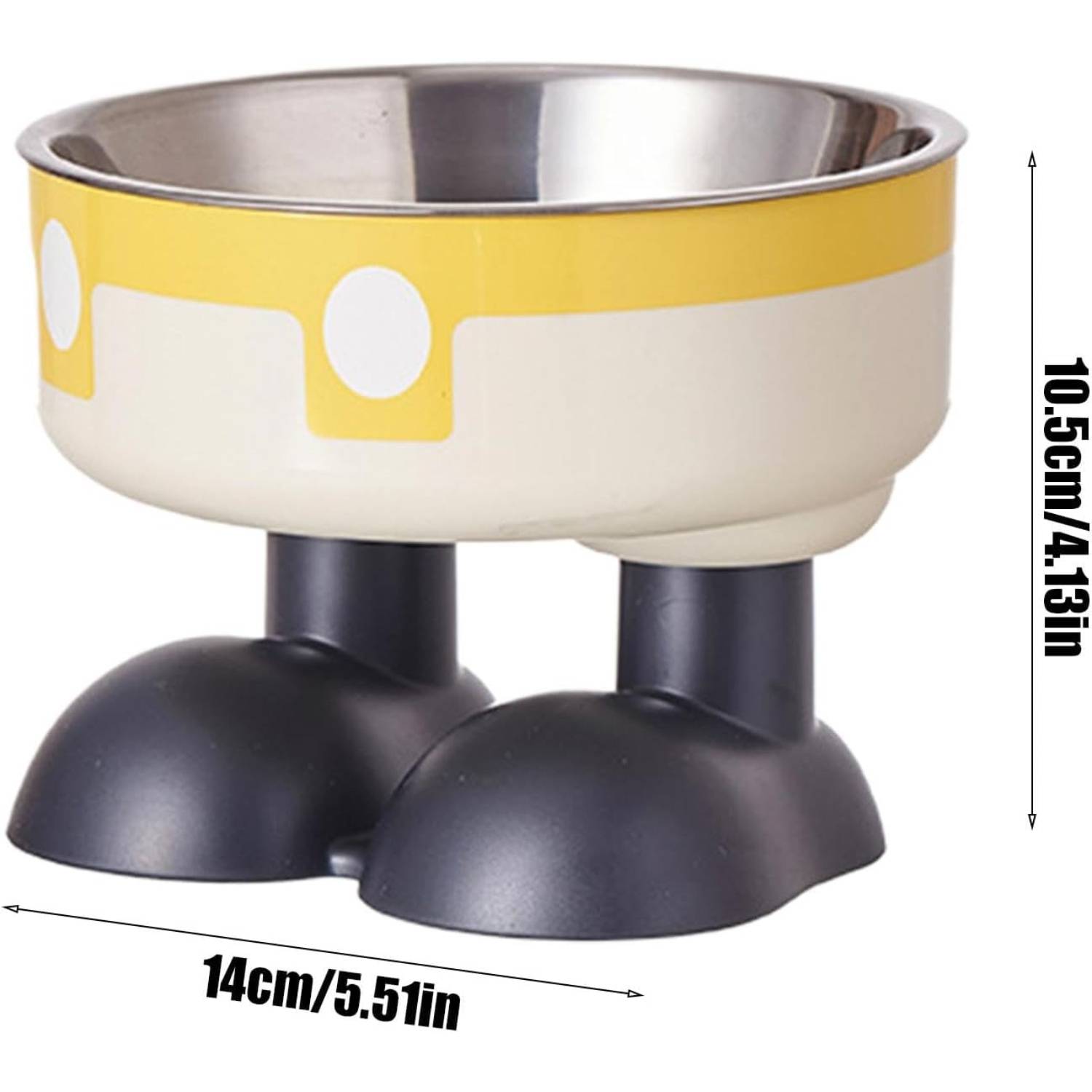 DtopbuyAge - Mangeoire Hauteur Ergonomique - Acier Inoxydable jaune DtopbuyAge - Image 5