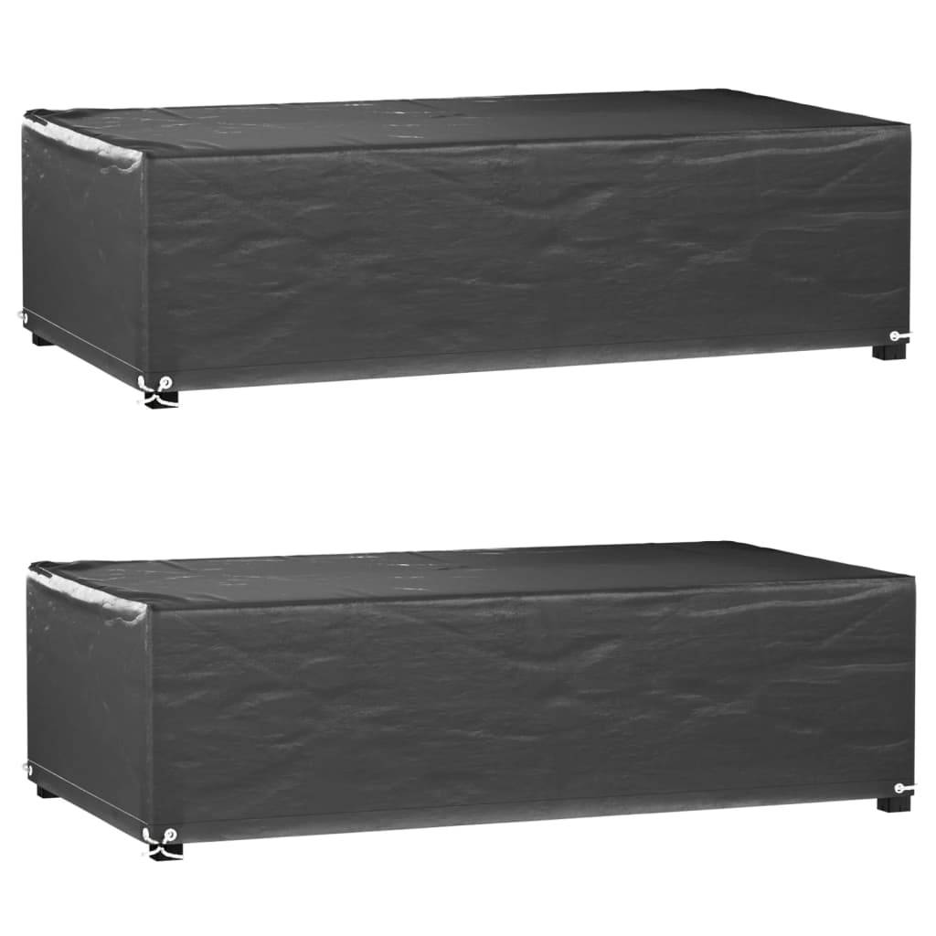 Vidaxl - Housses salon de jardin 2pcs 8œillets 125x70x35cm rectangulaire vidaXL 3155340 - Image 1