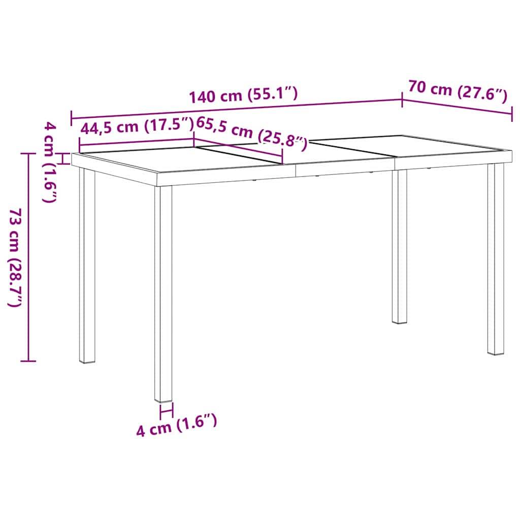 ComfortXL - Salon de jardin 4 places pliable en résine tressée avec table en verre Noir – ComfortXL Outdoor Living - Image 4