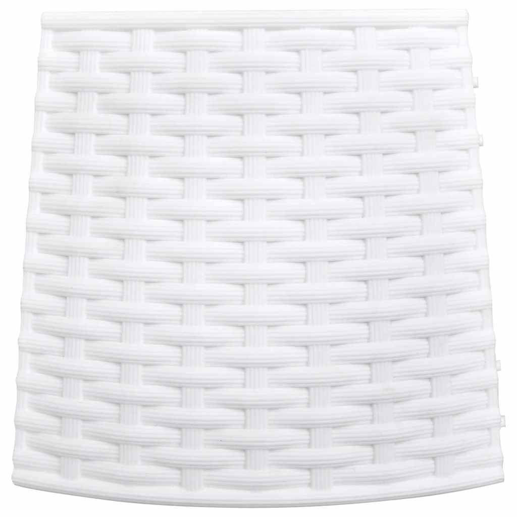 Vidaxl - Jupe de sapin de Noël-Collier de sapin de Noël-Cache pied de sapin blanc Ø65x23 cm plastique - Image 5