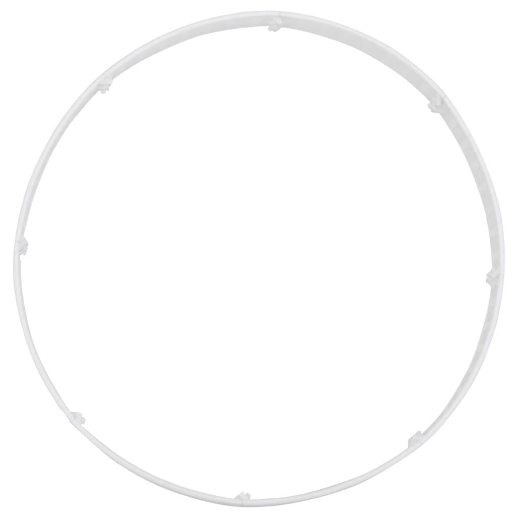 Vidaxl - Jupe de sapin de Noël-Collier de sapin de Noël-Cache pied de sapin blanc Ø65x23 cm plastique - Image 6