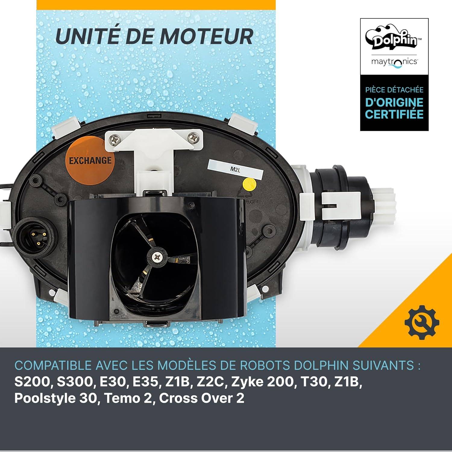 Dolphin - Moteur pour robot dolphin s200, s300, e30 etc... Voir liste 9995387-ASSY Dolphin - Image 2